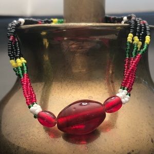 Black ⬛️ Red ♥️ Green ♻️ and Yellow ⚠️ necklace!